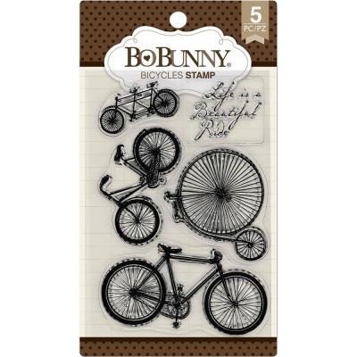 BoBunny Clear Stamps - Bicycles